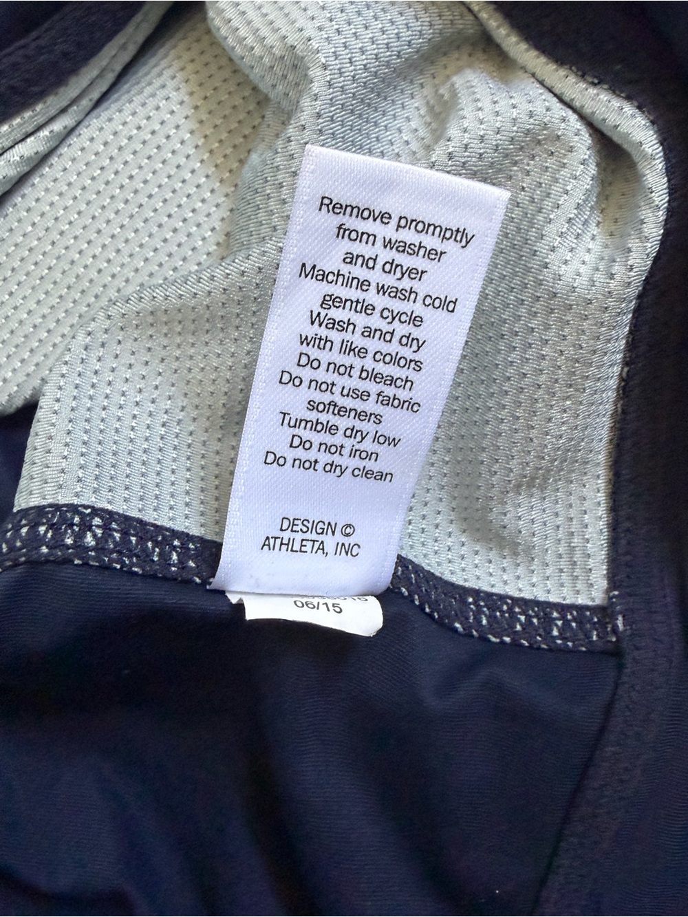 Athleta Navy and White Striped Performance Tank - Picture 5 of 9
